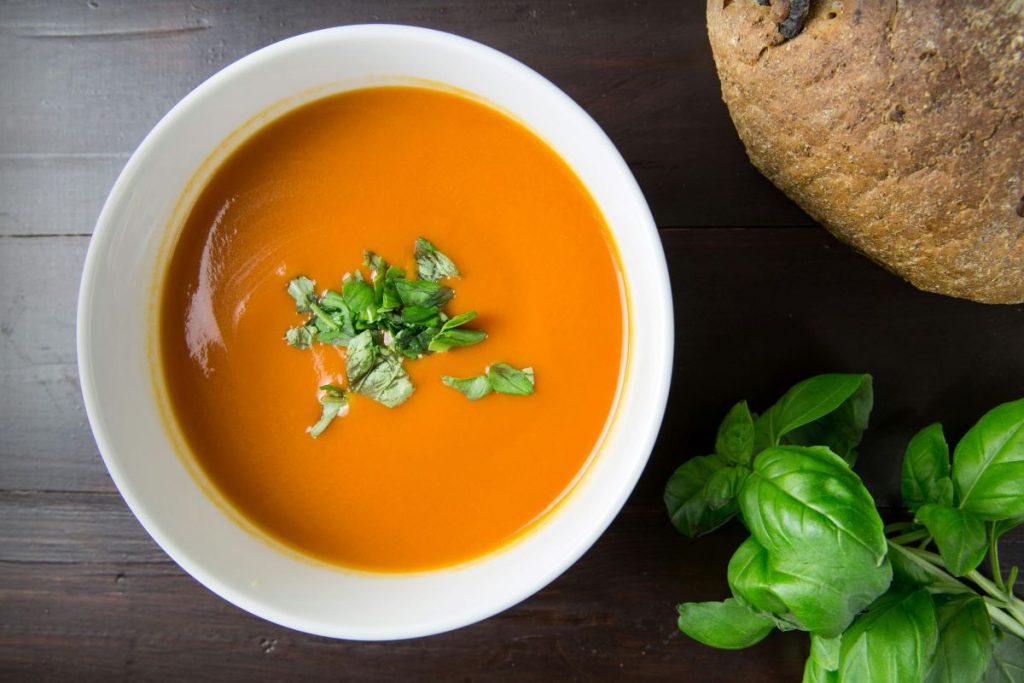 soupe pouvant contenir le colorant dioxyde de titane
